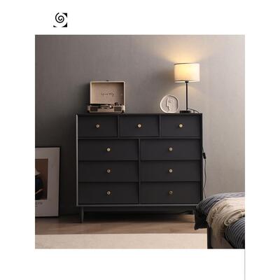 T70012贝塔实大木斗柜约现代厅储物柜抽屉柜卧室客容量简五斗柜