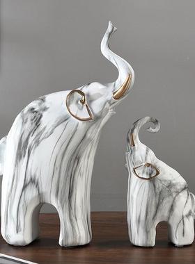 约创意象大理石吉祥大家居纹摆件简约客厅玄关DRT树简脂装饰工艺