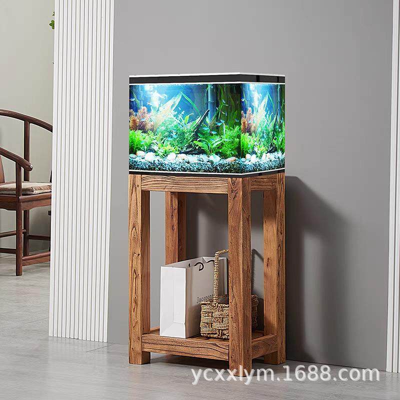 实木鱼木缸架家水用客厅榆箱架子榫卯底柜多层足老RVK榆木花架