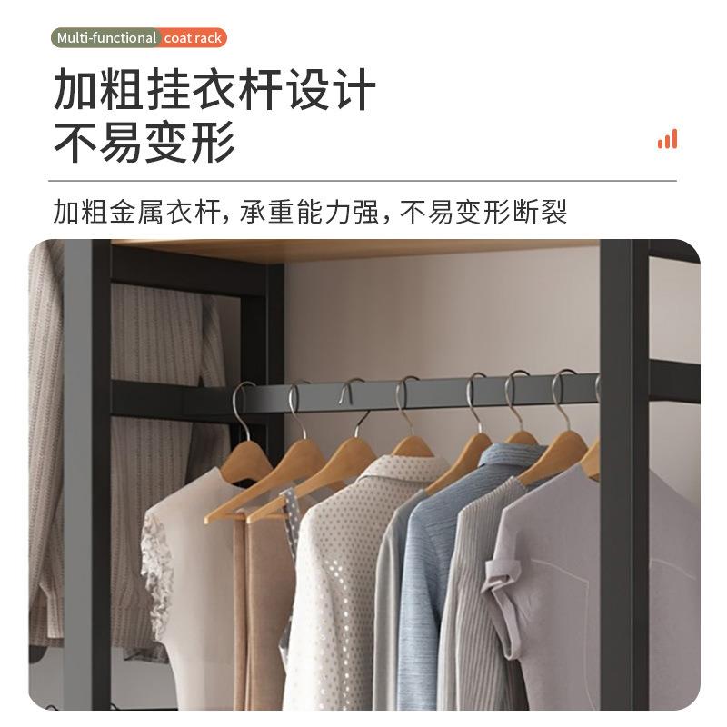 简易衣柜家用加卧室防橱尘布衣钢木落厚组合衣架小户型SWD地式挂