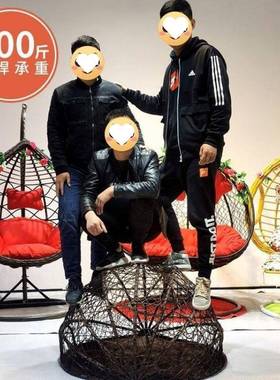 椅双吊篮藤椅秋千阳台TSE室内摇成人家用庭院懒人鸟巢椅人吊户外