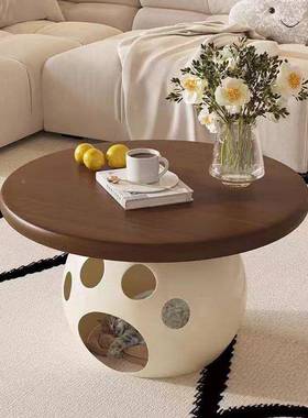 奶OPG红油高档茶几客厅家用现代小意户型简约可移动形创网可圆爱