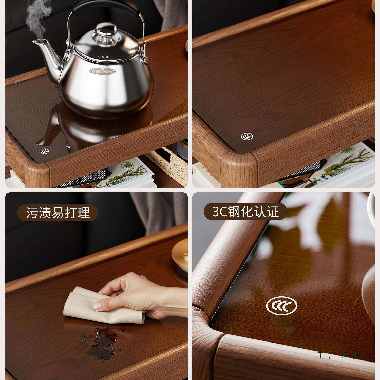 实木沙发FFO边柜中式小户可型客边厅几茶桌侧小边柜移动角几茶几,商业/办公家具,茶台/茶桌,淘宝优惠券,粉丝福利购,淘宝优惠卷