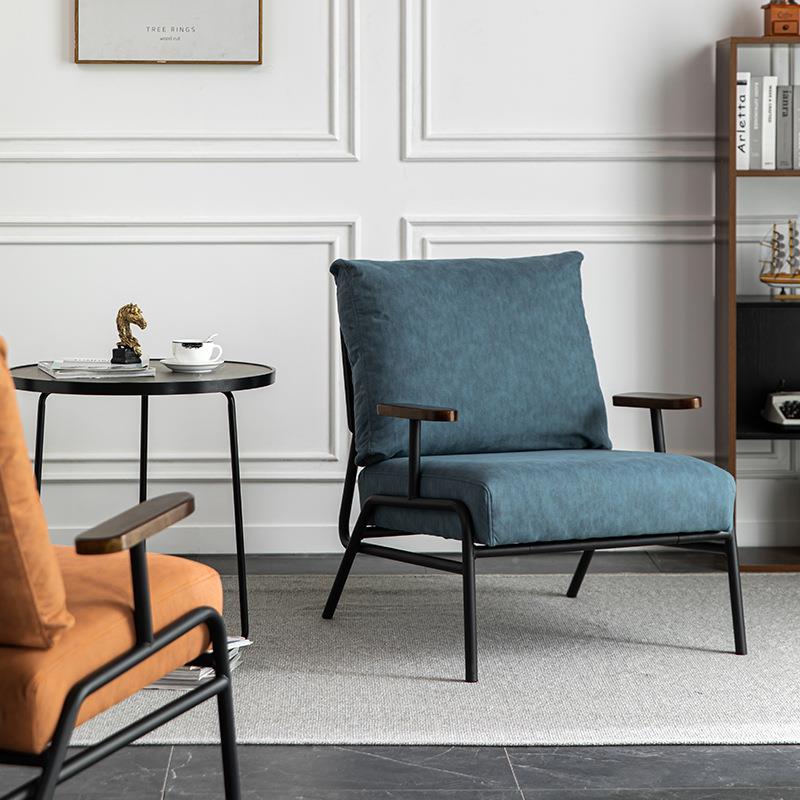 现极TQP简铁单人会客沙发椅办公商务艺酒店楼售洽谈接代待室茶几