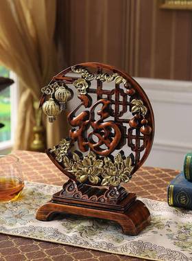 意欧古ltao1006式客厅置物架古典视柜装饰家福博创复古玄关电摆件