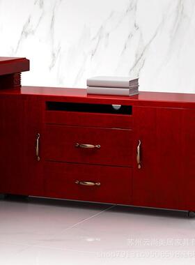 油漆木皮老板桌桌总裁贴IPQ桌公单人经理桌大班台办公室老办板办