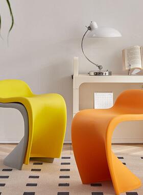 谋潘通马凳生可叠放加凳厚塑料家子用现代简约潘东椅结实耐用餐商