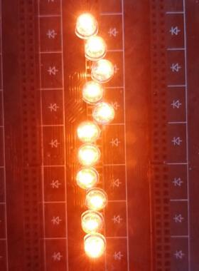 F5圆头透明白发橙橙色LD灯珠SGA发指示灯极反性超高亮直插E光二极