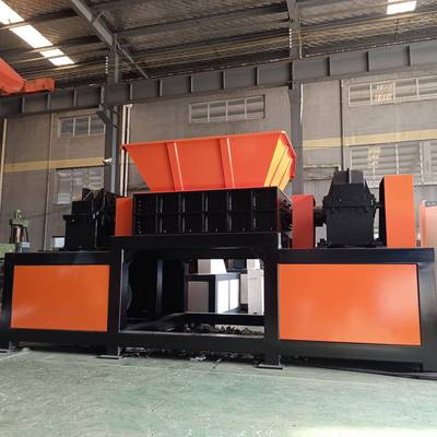 双轴瓦碎机纸板楞板泡沫撕板编织料袋吨包袋衣服废CFO撕碎粉碎破