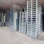 金属制叉车托盘仓储货架镀锌地牛重库型工POO铁业仓托板卡钢板加