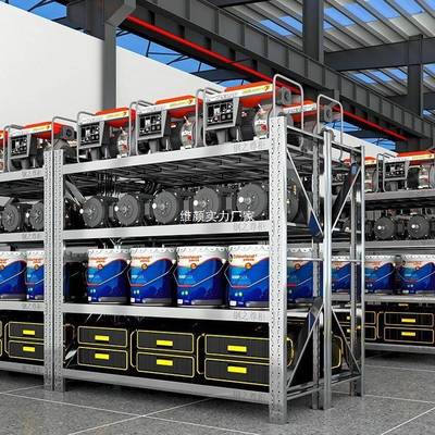 30节4不锈钢货917架多层储物仓货架冷储库可调仓库架不锈钢重型货