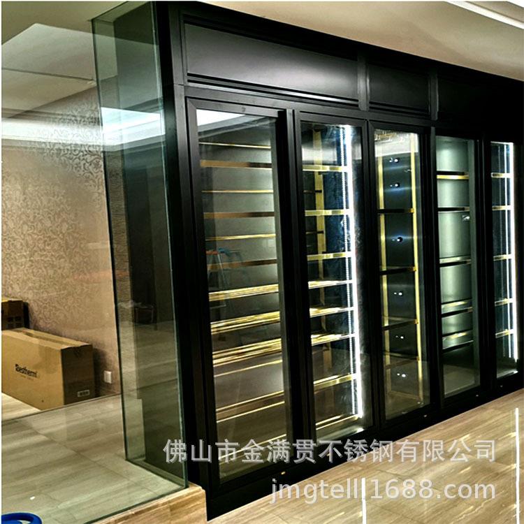 不厂家直轻奢恒温恒湿锈钢酒柜酒架定制置物JMG架家用商用红销酒