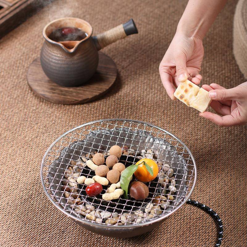 电陶炉炉煮茶家用室内全套件配件网红插配罐罐烤围茶壶套JXS装电