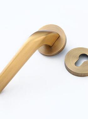 拉静丝金门锁内室房间门室分体锁木门锁卧具简约分体锁QUD磁吸音