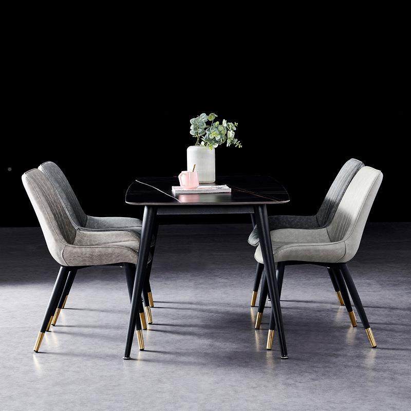 化北欧背简20857约现代书房家用书桌凳餐椅靠卧室梳妆妆餐厅椅子