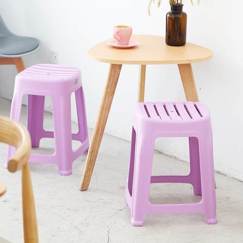 条纹料凳子公成加厚家用夏季透气凳子办室椅人塑子202餐椅厂家