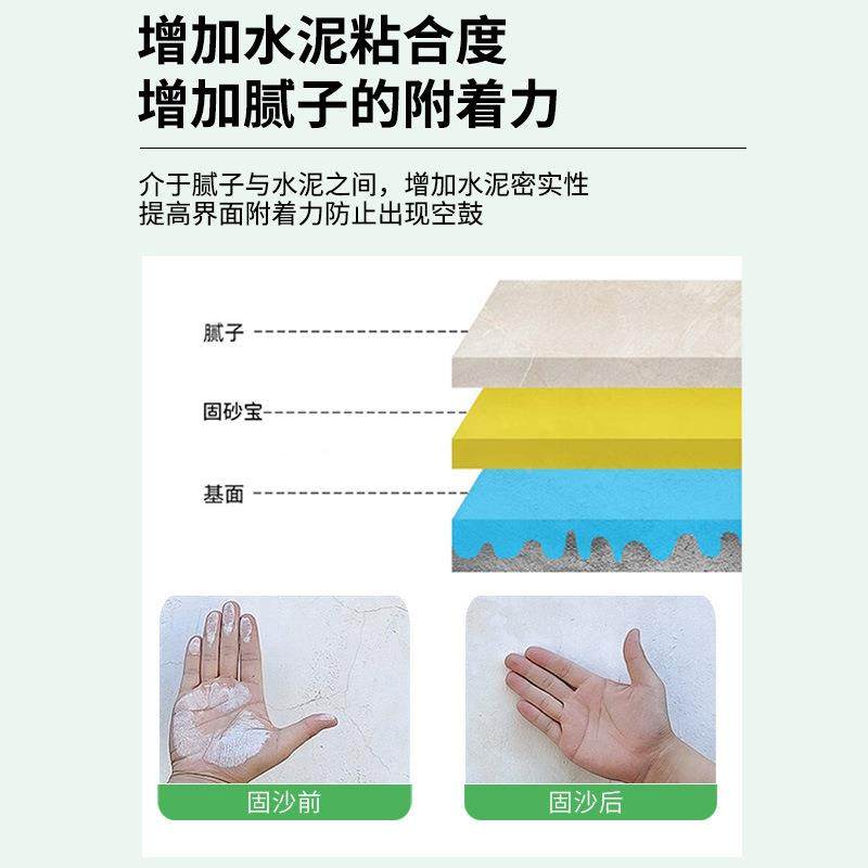 固砂宝泥地面渗透固化剂界面水混剂砂防起灰起地坪漆凝渗透型土增