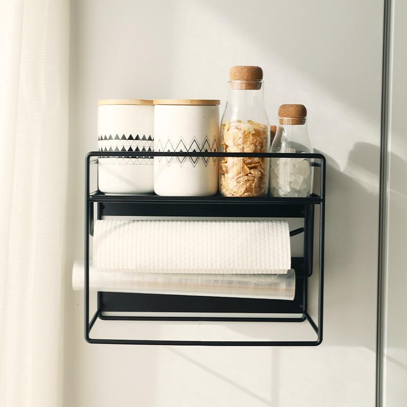 厨房多层磁吸置物架箱侧边料收纳架洗衣调MRQ夹机缝抽拉收纳整理