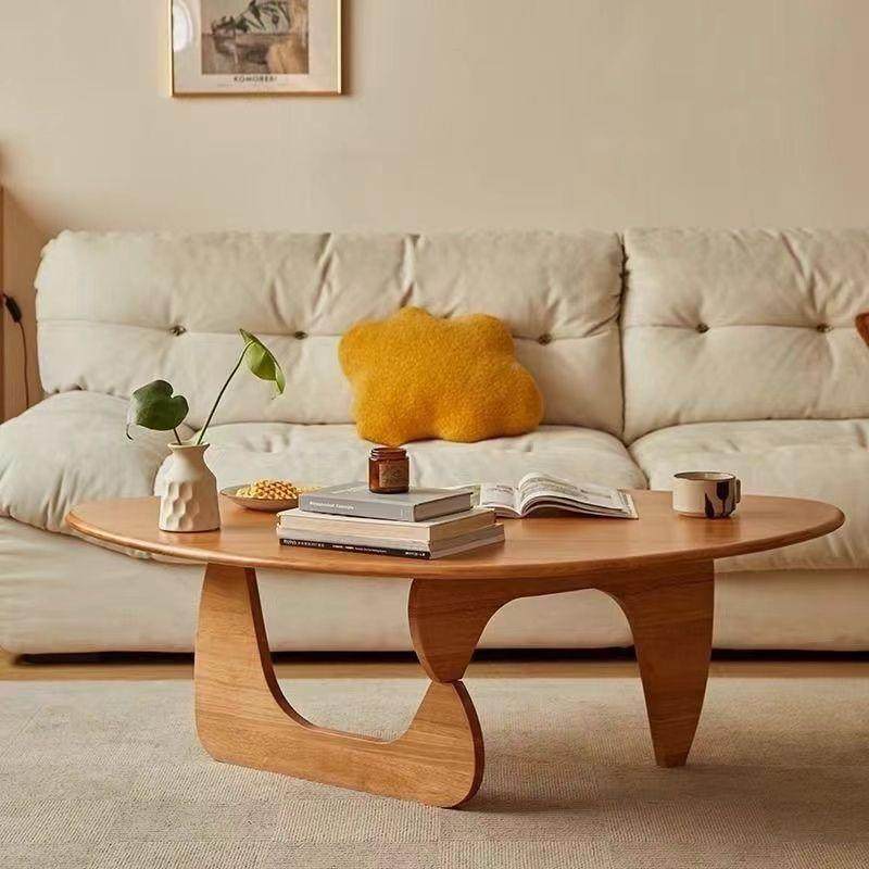 用UNV角时尚家客三厅小简户型轻奢茶几卧室现代约实木茶几