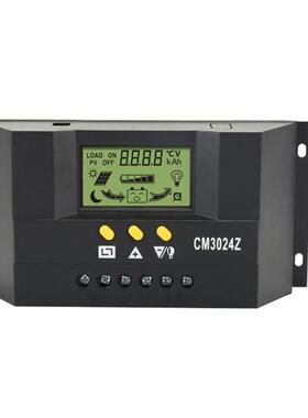 CM304Z12V24V30A太阳能控CM3024制器LCD液晶电流显示太2阳能充控
