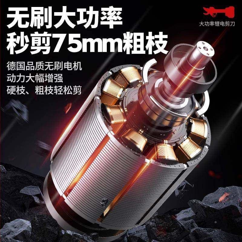 无品牌/电电动剪刀充锂修电式修剪枝果树园艺剪子枝剪树剪刀剪树