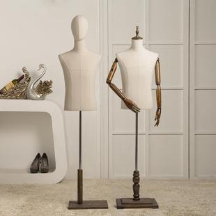 厚包布模特道具男半身男服装店展示架橱窗西商全身服模装716特架