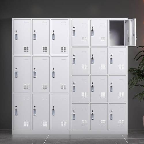钢更衣柜宿舍加厚储物柜员工鞋柜存制ok-99960储柜健身房带锁收柜