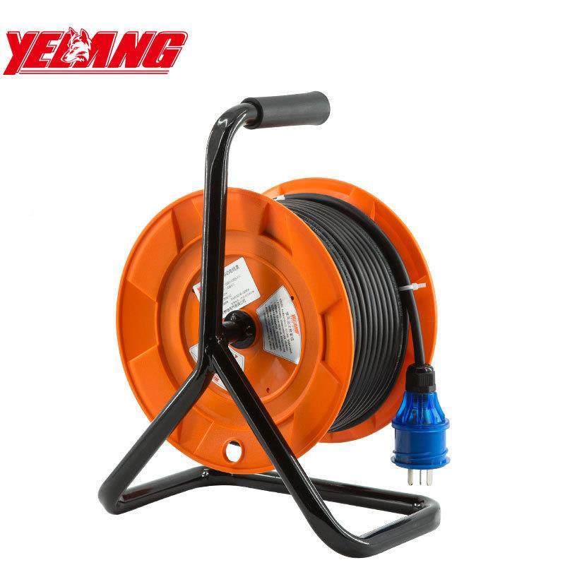 野狼YL941-S24BS移动3电缆盘20v电2源盘三角架绕线盘/50米0电缆线