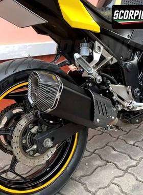 摩托排气改S7天矩形蝎气装无极300GSX-S7250R金排鹏502排气管