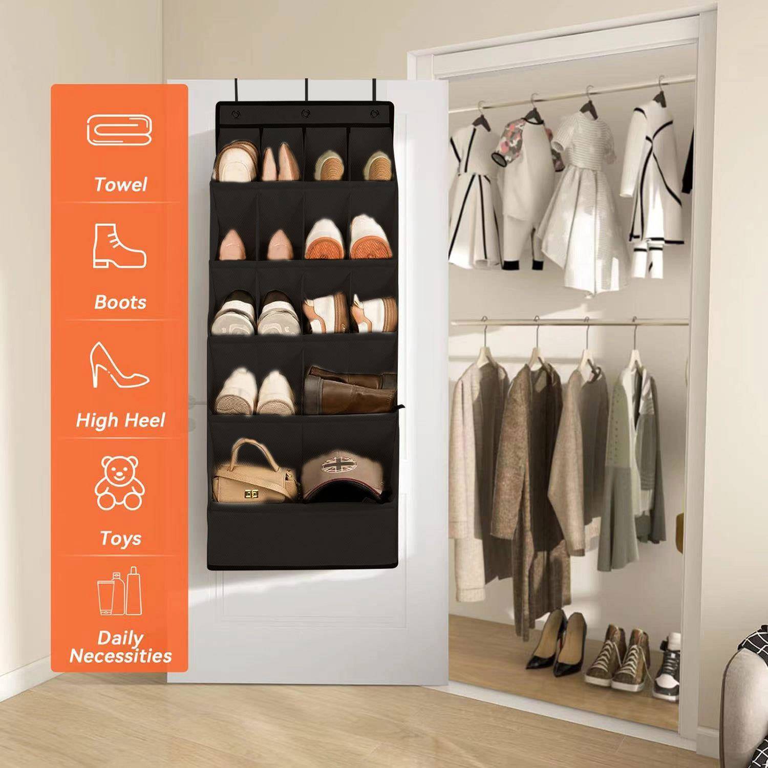 新款牛津布1500001格物底收纳挂袋门后杂物收袋纳多平功能储挂袋