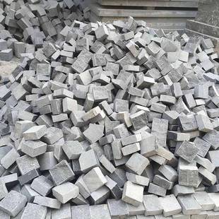 芝马蹄石100*1黑0367270小石块花岗岩石材景区别墅麻区复古小建筑