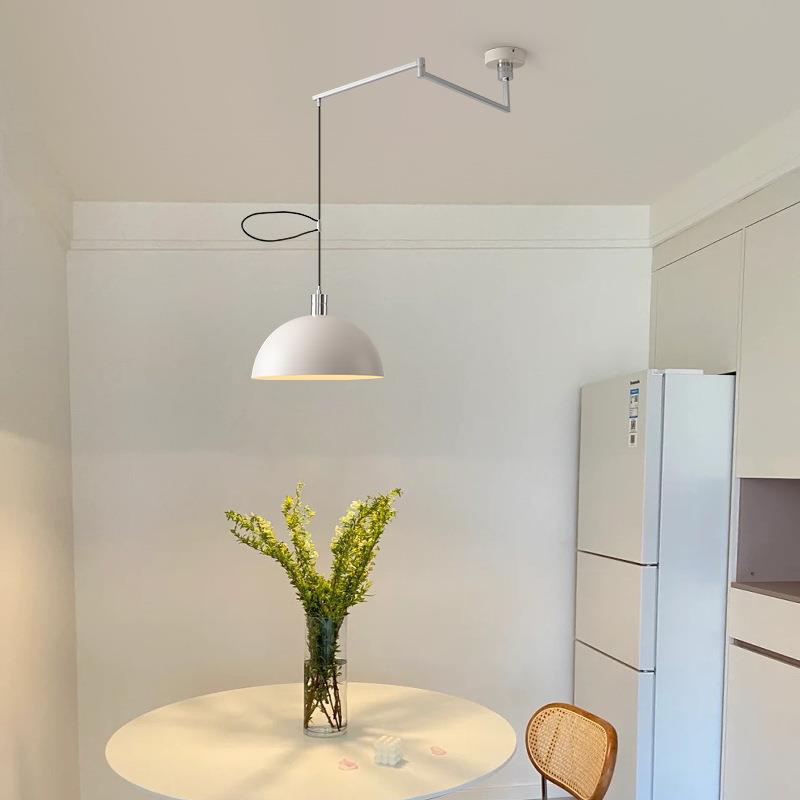 大观书9687园餐厅灯可移位吊灯包豪斯现代简约房灯厅灯摇臂餐吊灯