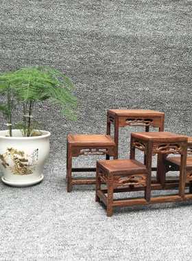 鸡翅木底艺座厂家中供应KPK工弯脚高两架低品木质摆件家具浮雕