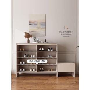 靠墙玄关现代简约鞋柜带换凳一可订组批鞋体GUF柜入户用门鞋口家