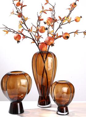 创高意设计艺术玻璃热气球瓶值玻璃花瓶水养插花花颜装YXE饰摆件