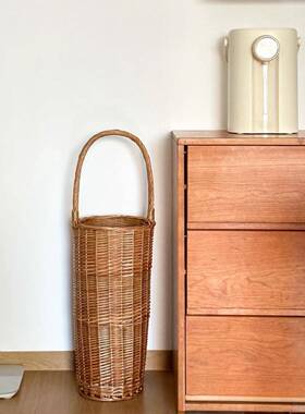 藤雨编伞架日式家用民宿酒玄RRD店关壁橱拖把字收纳画轴书画整理