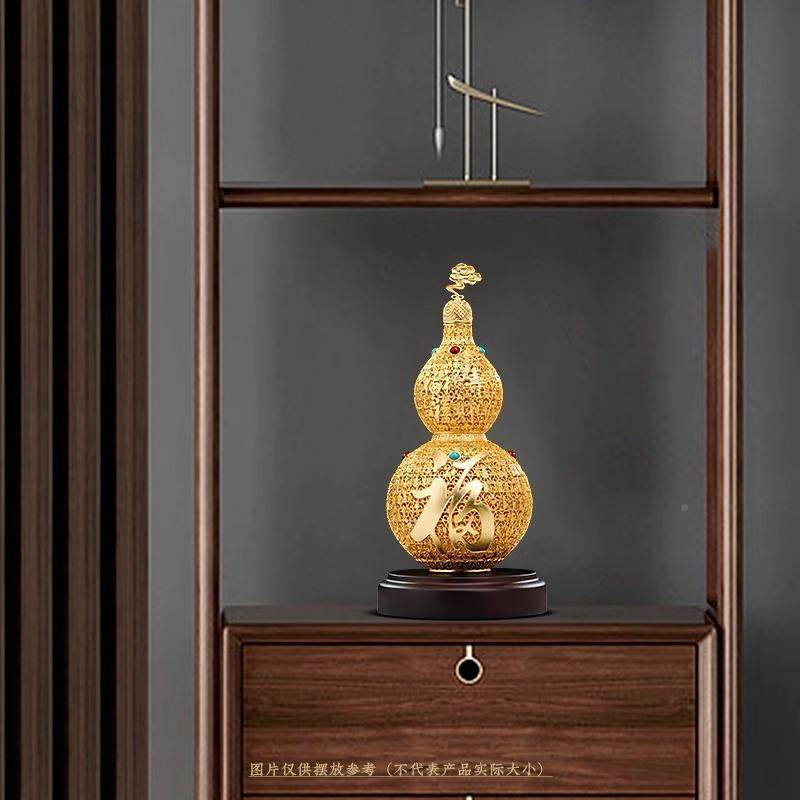 金丝珐琅铜葫芦迁摆米件客005招电视柜玄关装饰品厅搬家礼物乔礼,家居饰品,装饰摆件,淘宝优惠券,粉丝福利购,淘宝优惠卷