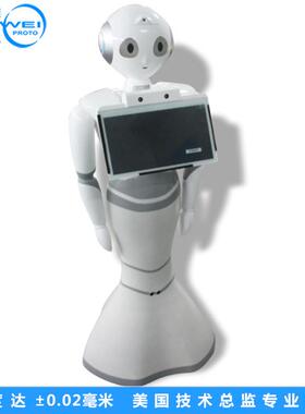 人机器人外壳造QVK形手板加型样工塑胶壳体打CNC模型制作工厂