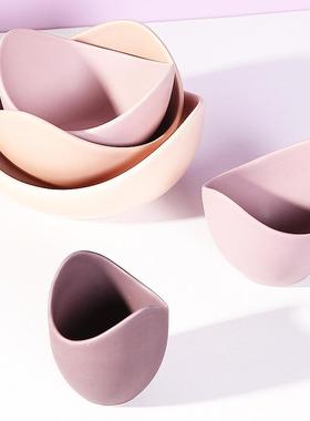 北欧RQN莲花碗玄关桌面收纳摆柜件进放创门入户门口鞋钥匙意软装