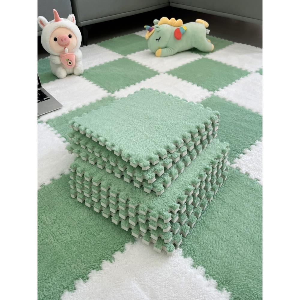 四季通用绒面拼地垫家接风卧室满铺床边地毯ins0304房间用客厅飘