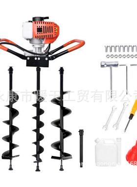 厂家供直52CC（2坑.2HJDZ-68马力）新款挖钻机二冲汽油种植地机