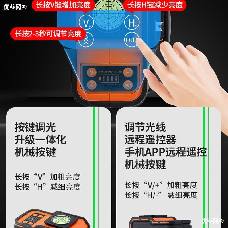 细邦MVV12线水平仪亮红外线高精度铁强光线十二超线平水仪器打点
