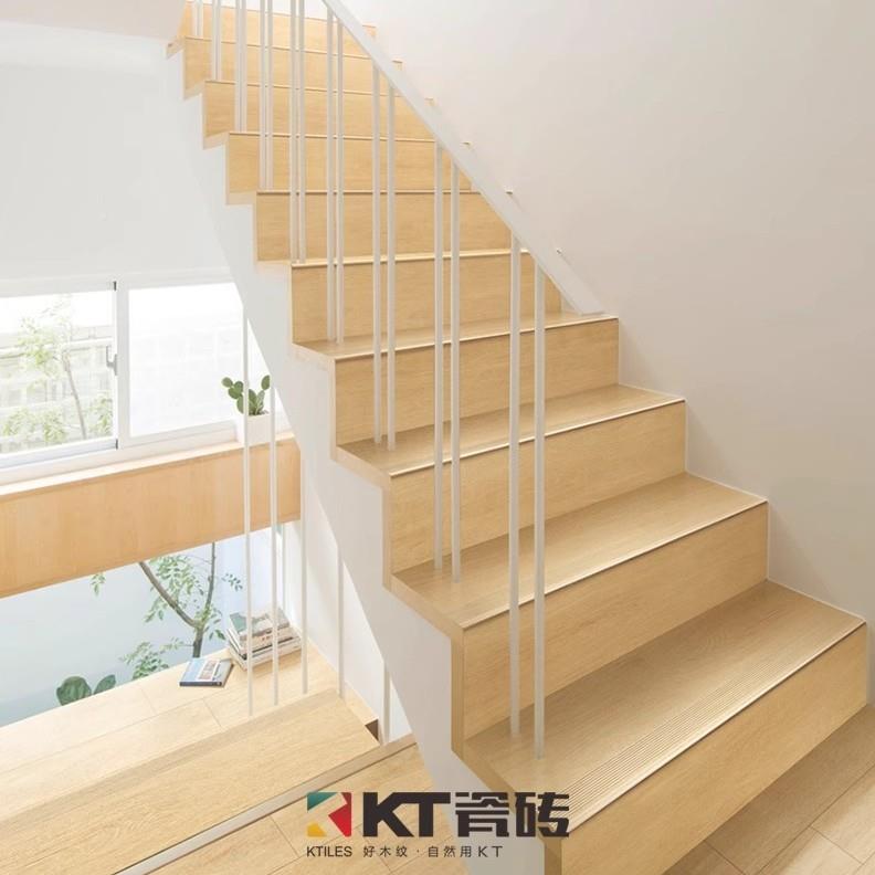 楼梯步瓷砖仿古木纹踏瓷砖W1206054自建耐别墅300X120台阶专用磨