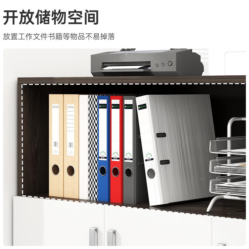 办公室文件柜柜置档案资料简易收纳物柜多隔功能储SCE物柜木质断