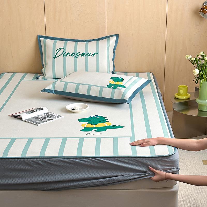 风冰MEV席平铺款床笠款丨卡通A类大丝版数印花三件套可机洗学码生