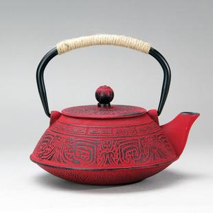 铸铁茶壶过滤网铁壶烧茶水泡壶家艺用铁养生茶壶日式2A800ml铁壶