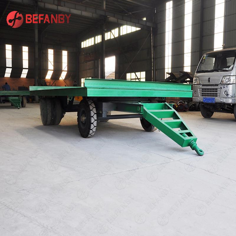 无动力平板拖车结构简单活操作灵料载车间小型工件YUQ物重运输平