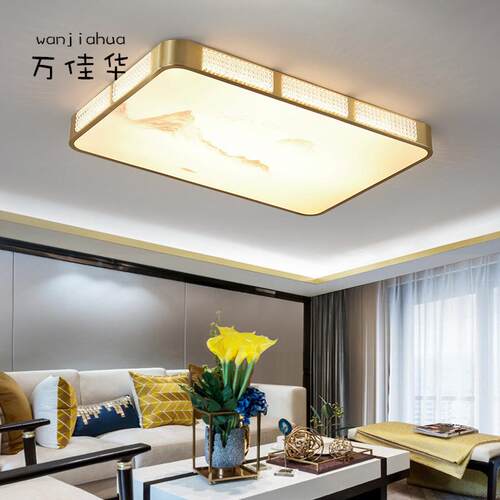 新式吸顶中灯led客厅灯现290代意简房约大气中国风创书餐厅卧室灯