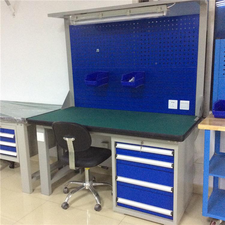 厂家加厚重型钢工板工作台操作台模具维修桌组钳装CHG钳工桌工作
