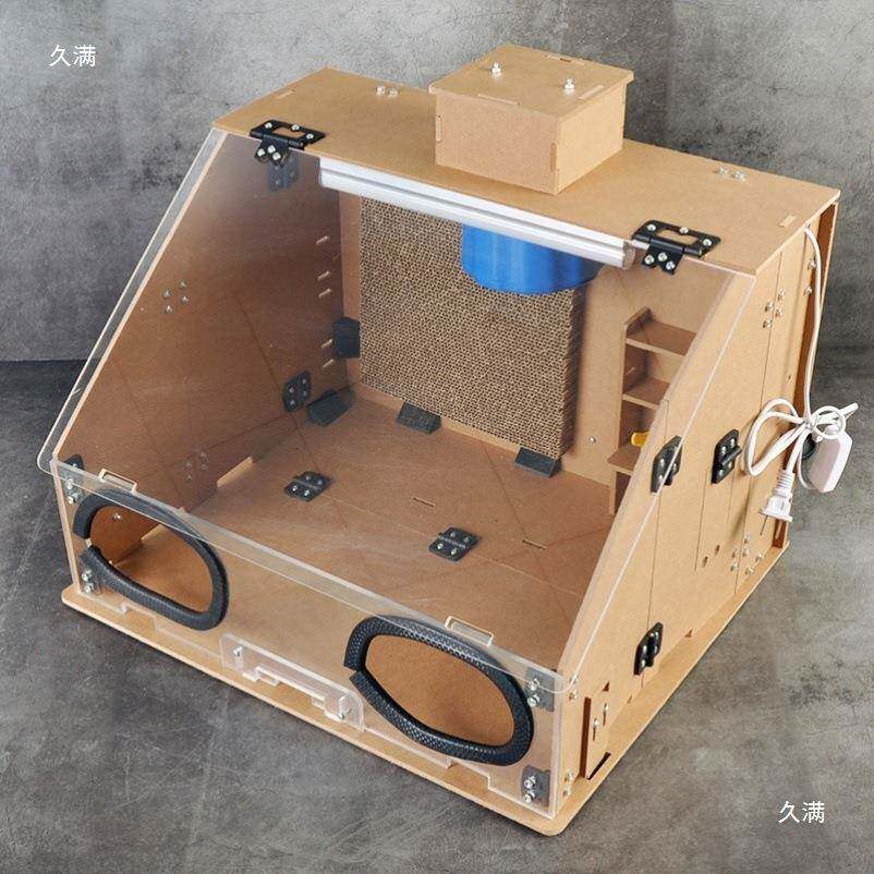 机喷漆箱IOV高达风手工型上色工作台模密闭烤漆排气扇抽柜喷涂箱